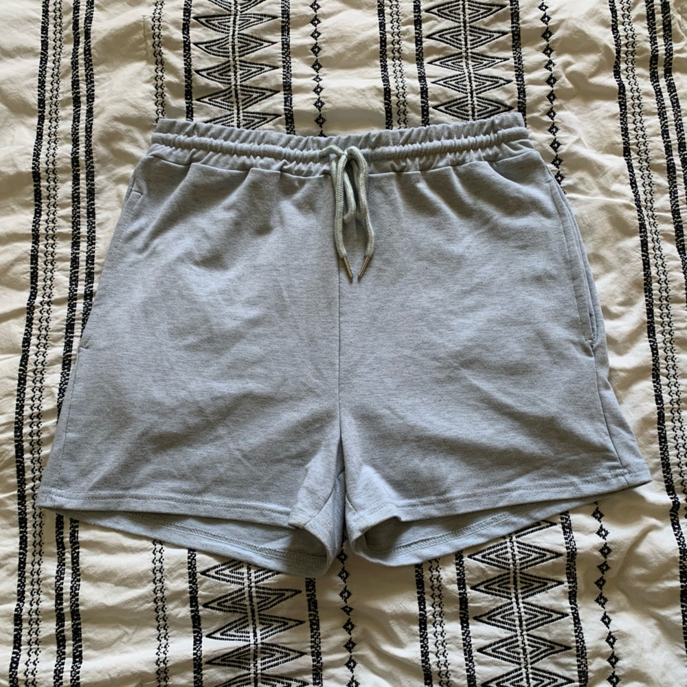 {3/$15} Gray Drawstring Shorts Size Medium
